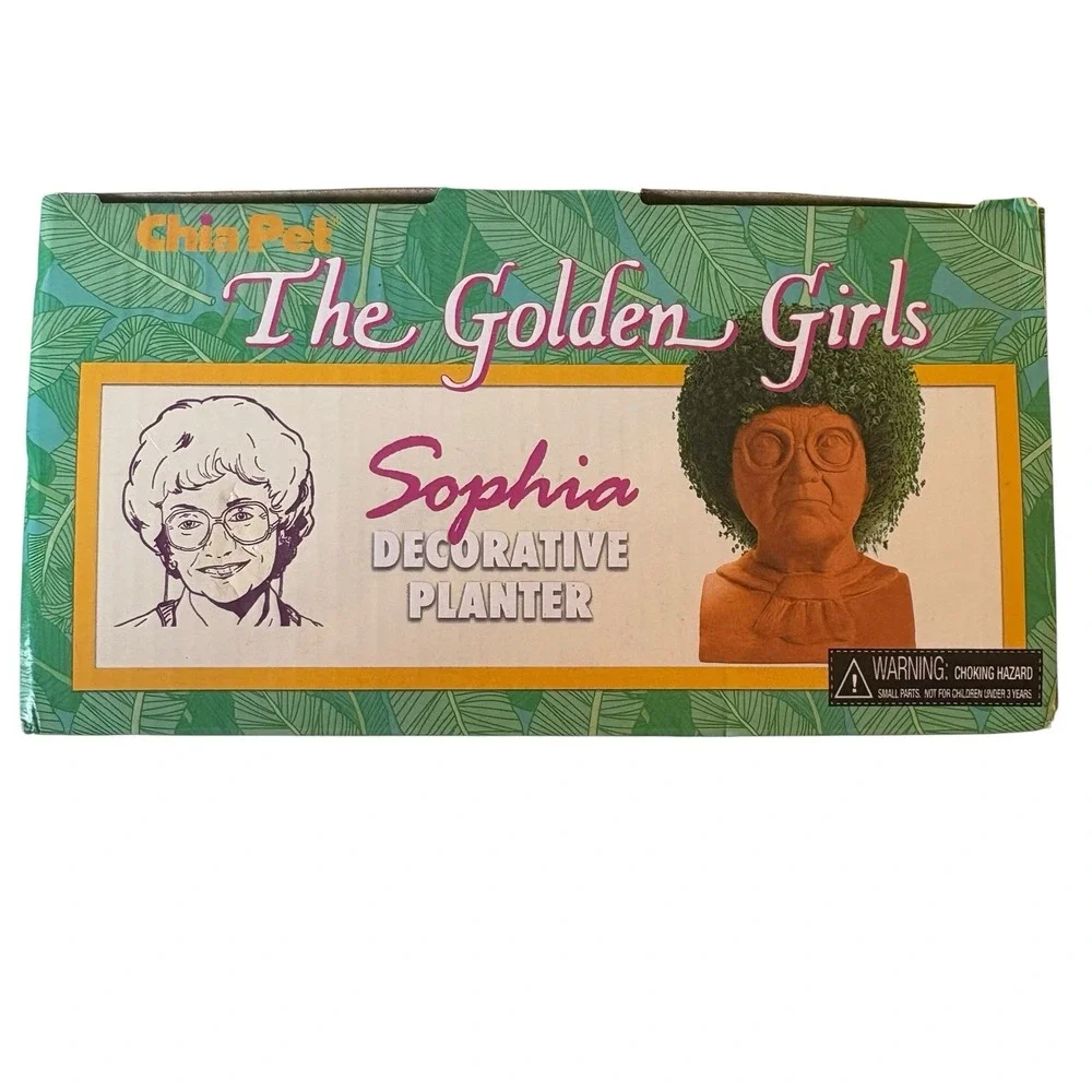 Chia Pet Golden Girls Sophia Decorative Planter Do It Yourself! New In Box.